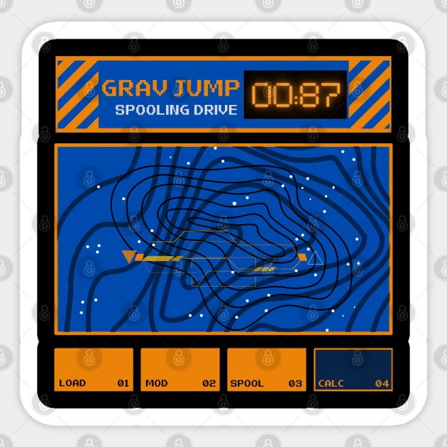 Grav Jump Sticker by Spatski